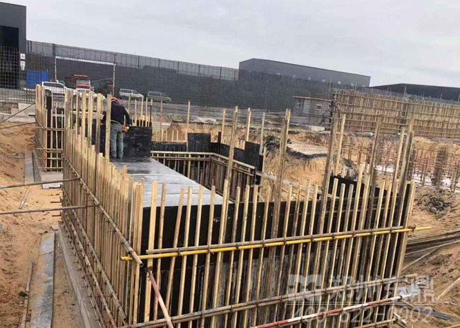 1000噸煤泥烘干機施工現場